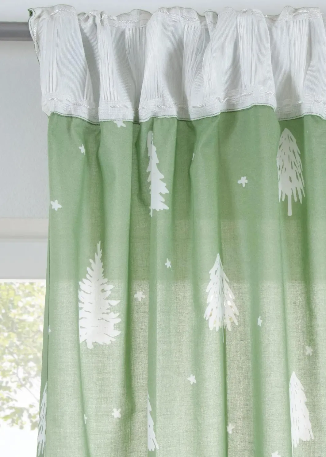 bonprix Gardinen|Weihnachtsdeko & -Textilien·Gardinen|Gardine aus Bio Baumwolle (1er Pack)