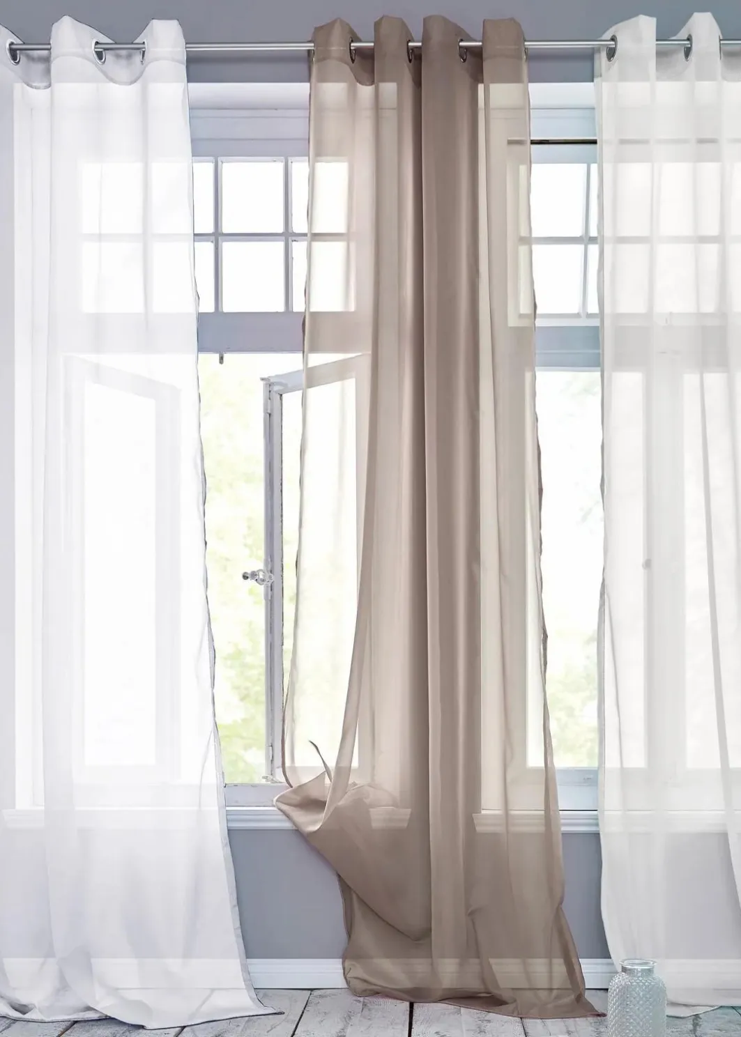 bonprix Gardinen|Gardine aus leichtem Voile (1er Pack)