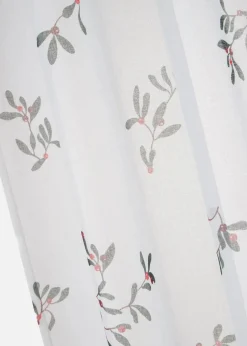 bonprix Gardinen|Weihnachtsdeko & -Textilien·Gardinen|Gardine mit bedruckten Mistelzweigen (1er Pack)