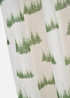 Clearance Gardine mit bedruckten Tannenbäumen (1er Pack) Gardinen|Weihnachtsdeko & -Textilien·Gardinen