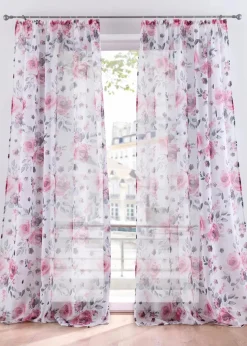 Sale Gardine mit Blumenmuster mit recyceltem Polyester (1er Pack) Gardinen