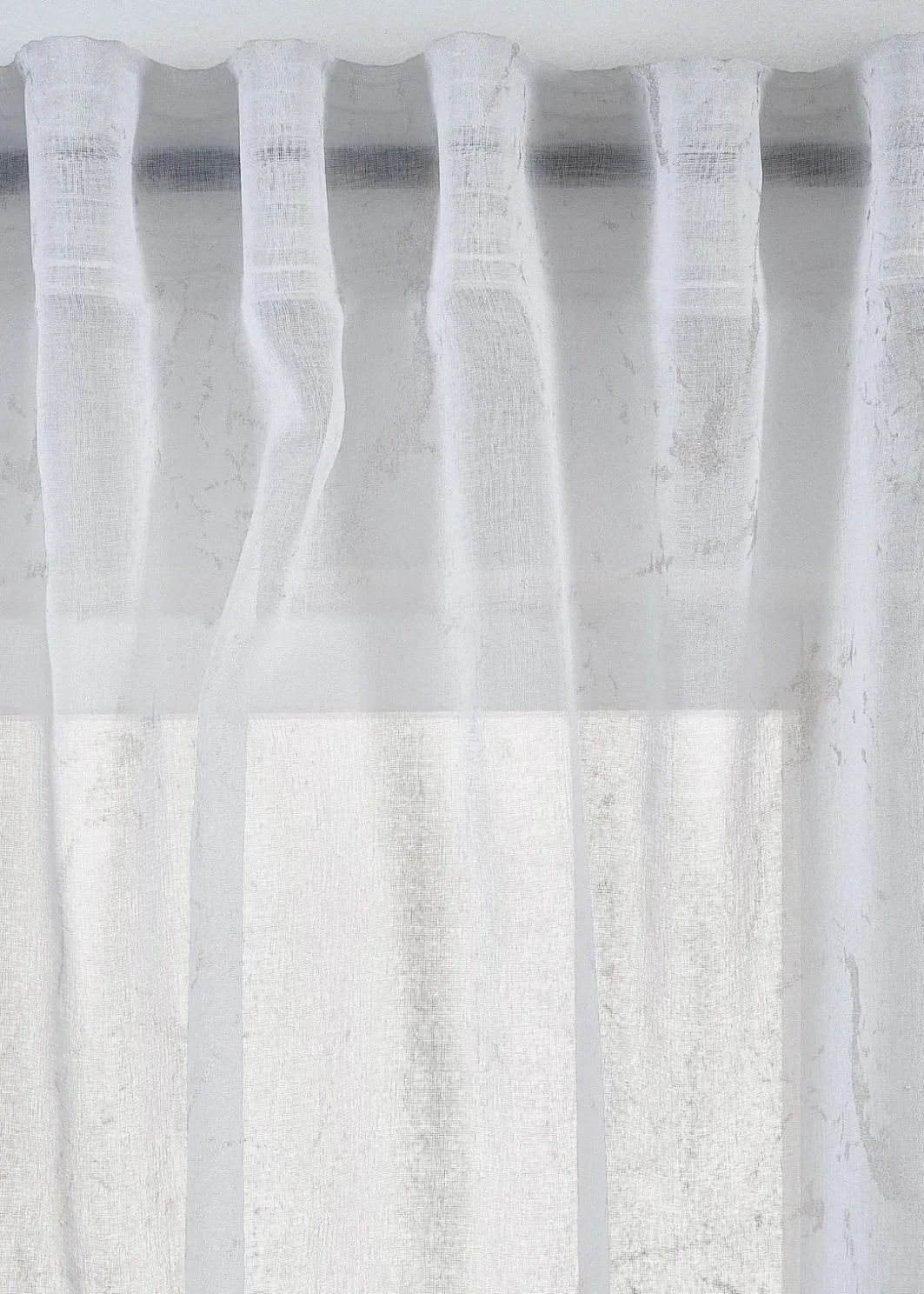 Sale Gardine mit feinem Glanz Druck (1er Pack) Gardinen