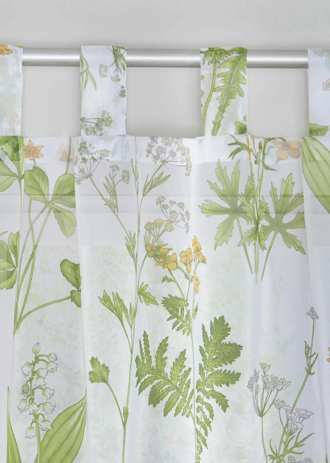 bonprix Gardinen|Gardine mit floralem Druck (1er Pack)