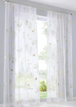 Outlet Gardine mit Glanz Druck (1er Pack) Gardinen