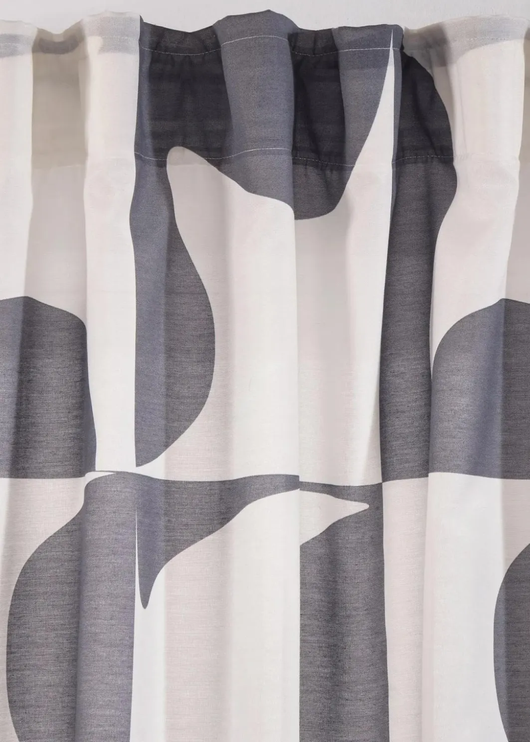 bonprix Gardinen|Gardine mit grafischem Druck aus recycelten Polyester (1er Pack)