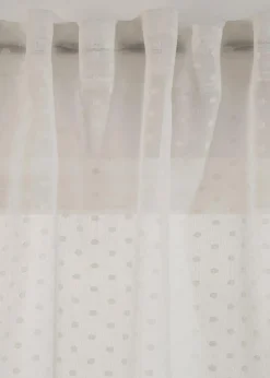 Gardine mit Jacquard Punkten (1er Pack) Gardinen