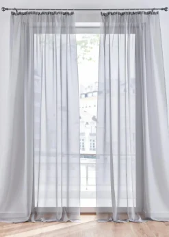 bonprix Gardinen|Gardinen aus leichtem Voile (2er Pack)