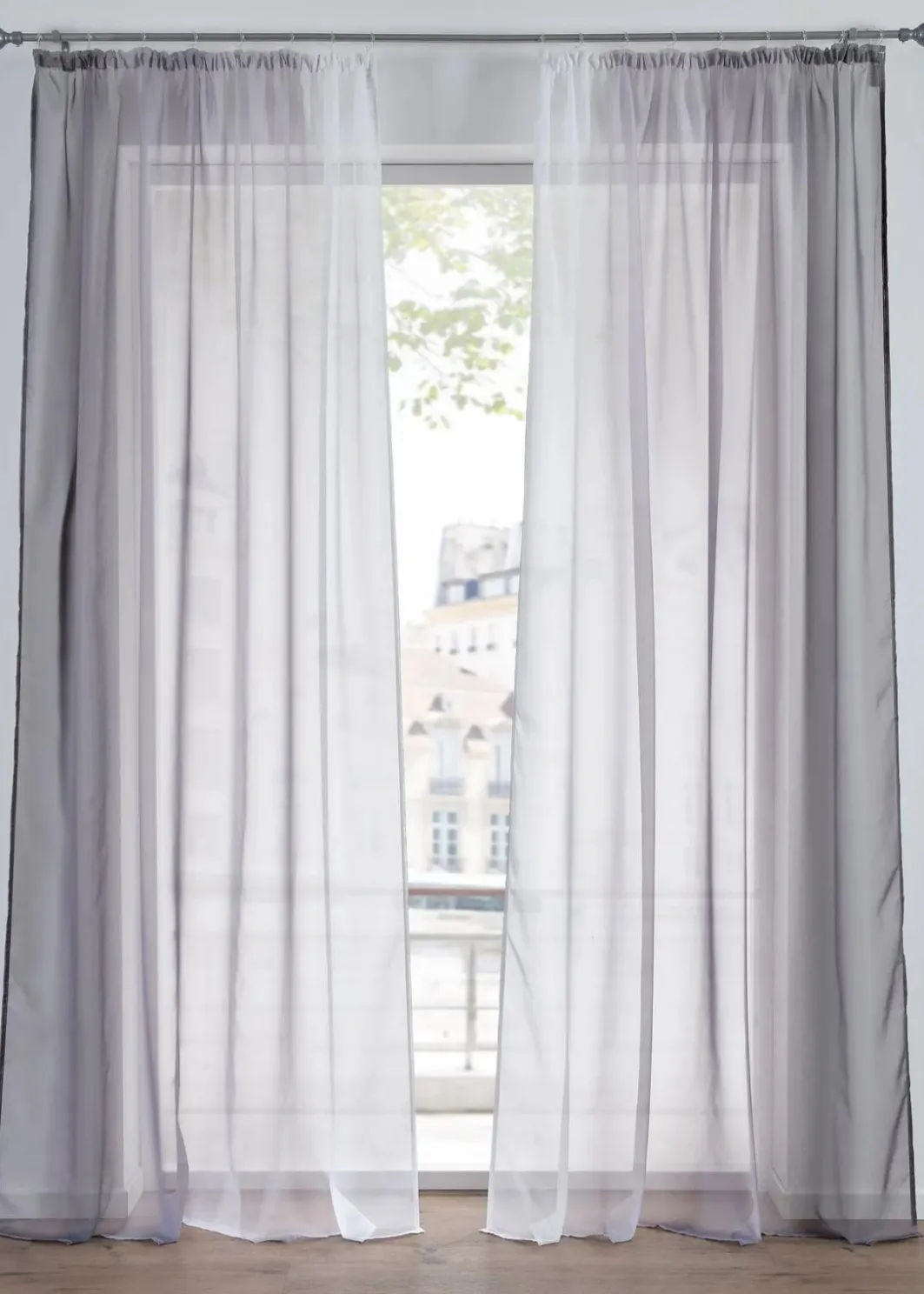 bonprix Gardinen|Gardinen aus leichtem Voile, auch in extralang (2er Pack)