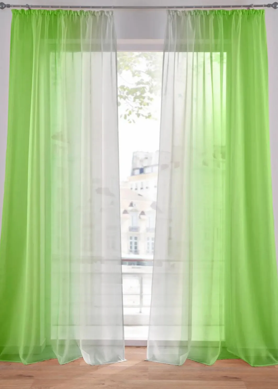 Sale Gardinen aus leichtem Voile, auch in extralang (2er Pack) Gardinen