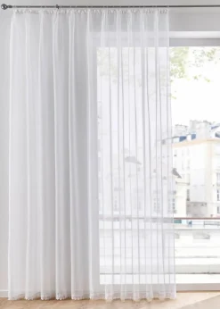 bonprix Gardinen Stores|Gardinen Store mit recyceltem Polyester mit Spitzenkante