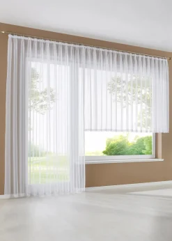 bonprix Gardinen Stores|Gardinen Store mit recyceltem Polyester mit Spitzenkante