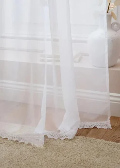 bonprix Gardinen Stores|Gardinen Store mit recyceltem Polyester mit Spitzenkante