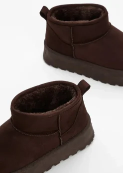 Damen bonprix Boots|Gefütterte Winterschuhe|Gefütterte Plateau-Boots