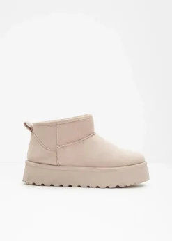 Hot Gefütterte Plateau-Boots Damen Hausschuhe|Gefütterte Winterschuhe
