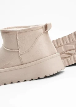 Hot Gefütterte Plateau-Boots Damen Hausschuhe|Gefütterte Winterschuhe
