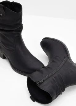 Damen Rieker High Heels|Gefütterte Winterschuhe|Gefütterte Komfort-Cowboy-Boots