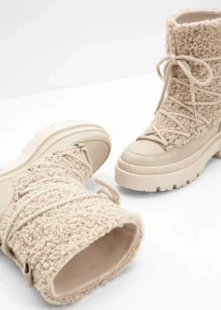 Damen bonprix Gefütterte Winterschuhe|Boots|Gefütterte Schnürboots