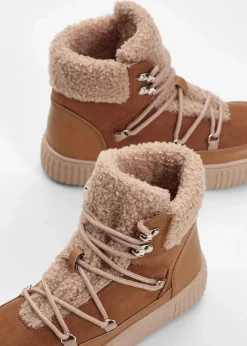 Damen bonprix Gefütterte Winterschuhe|Boots|Gefütterte Schnürboots