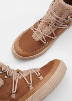 Damen bonprix Gefütterte Winterschuhe|Boots|Gefütterte Schnürboots