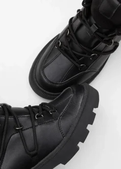 Damen bonprix Gefütterte Winterschuhe|Boots|Gefütterte Schnürboots