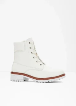 Gefütterte Schnürboots Damen Gefütterte Winterschuhe|Boots
