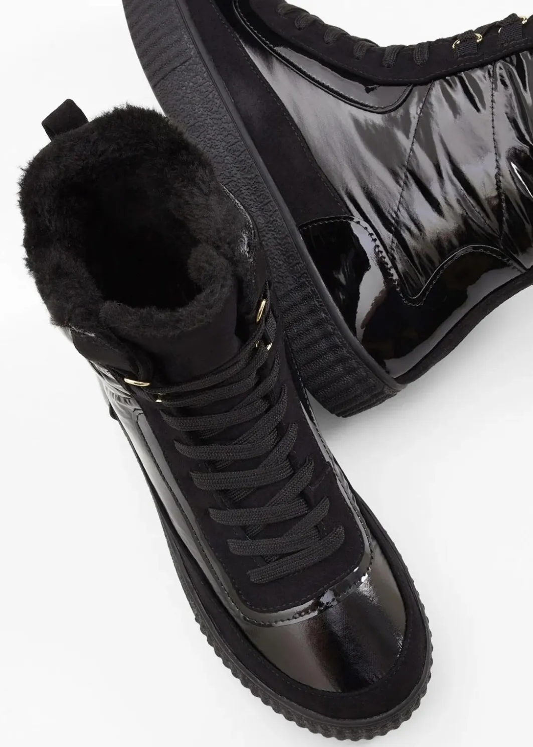Outlet Gefütterte Schnürboots Damen Komfortschuhe|Gefütterte Winterschuhe