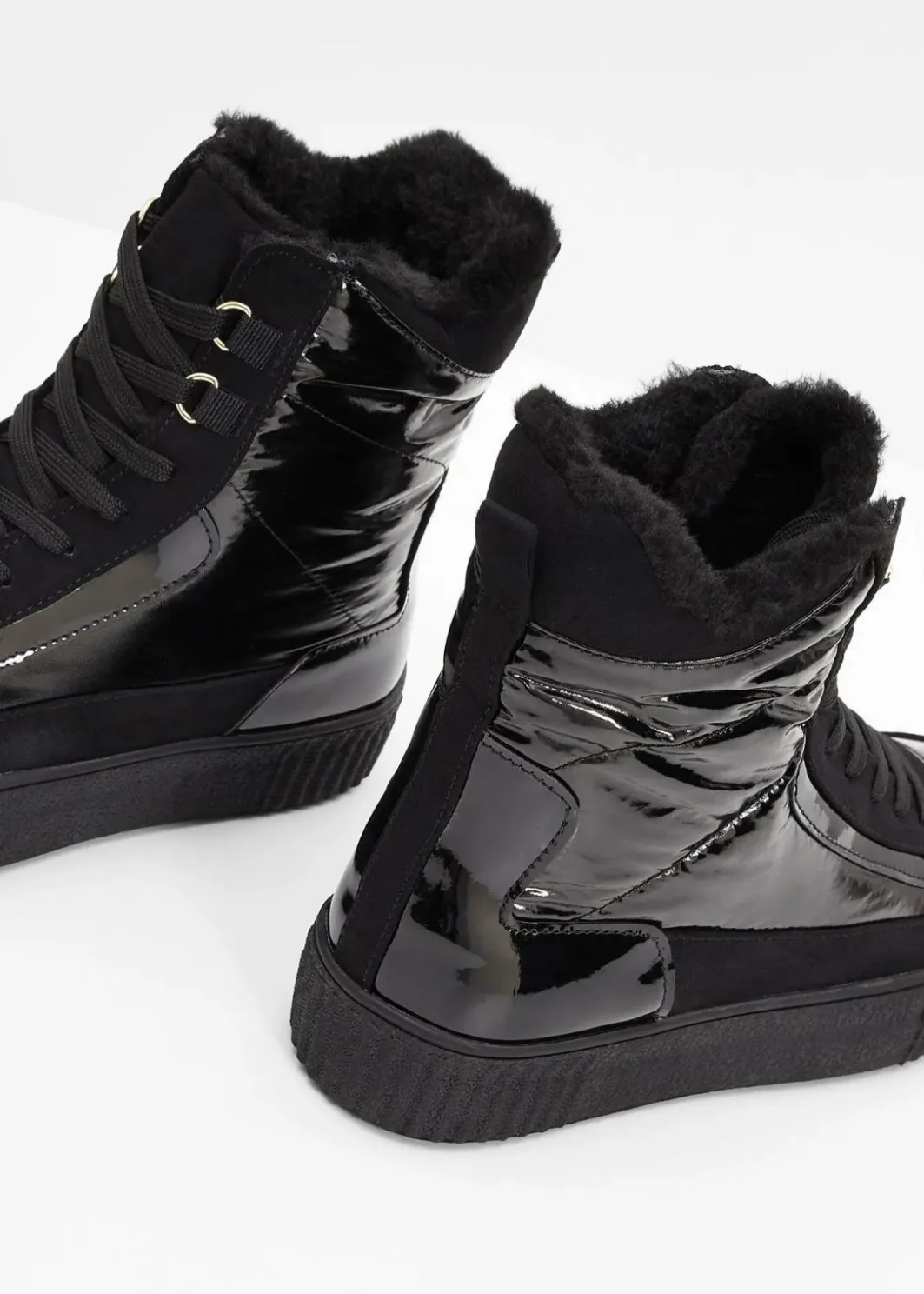 Outlet Gefütterte Schnürboots Damen Komfortschuhe|Gefütterte Winterschuhe