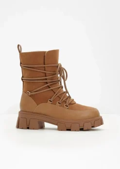 Damen bonprix Gefütterte Winterschuhe|Boots|Gefütterte Schnürboots
