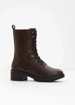Discount Gefütterte Schnürboots Damen Gefütterte Winterschuhe|Boots