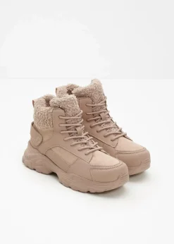 Damen bonprix Gefütterte Winterschuhe|Boots|Gefütterte Schnürboots