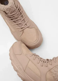 Damen bonprix Gefütterte Winterschuhe|Boots|Gefütterte Schnürboots