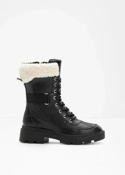 Damen bonprix Gefütterte Winterschuhe|Boots|Gefütterte Schnürboots
