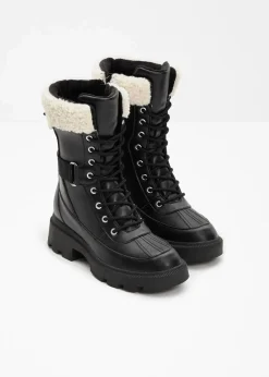 Damen bonprix Gefütterte Winterschuhe|Boots|Gefütterte Schnürboots