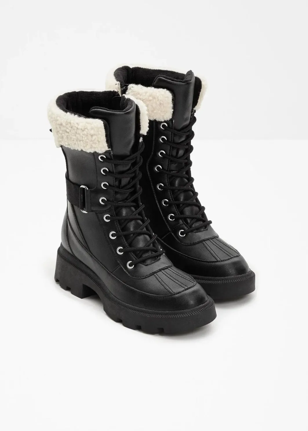 Damen bonprix Gefütterte Winterschuhe|Boots|Gefütterte Schnürboots