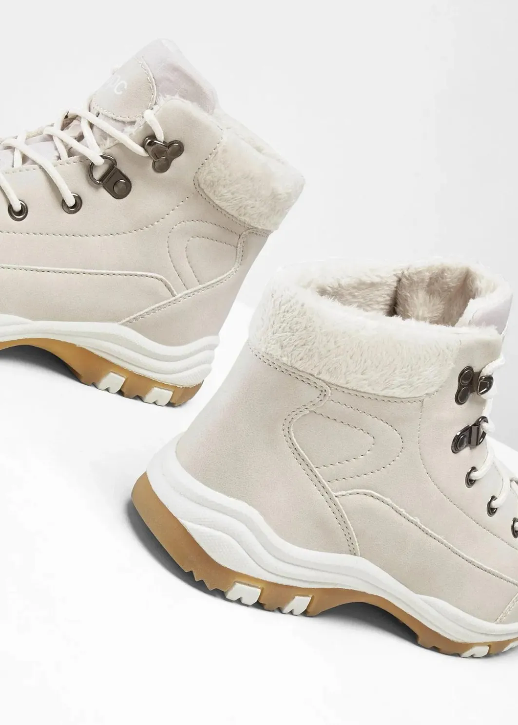 Damen bonprix Gefütterte Winterschuhe|Boots|Gefütterte Schnürboots