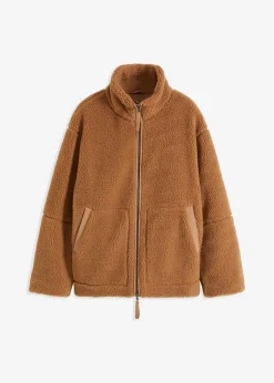 Online Gefütterte Teddy-Fleece Jacke Damen Nachhaltigere Materialien|Jacken & Mäntel