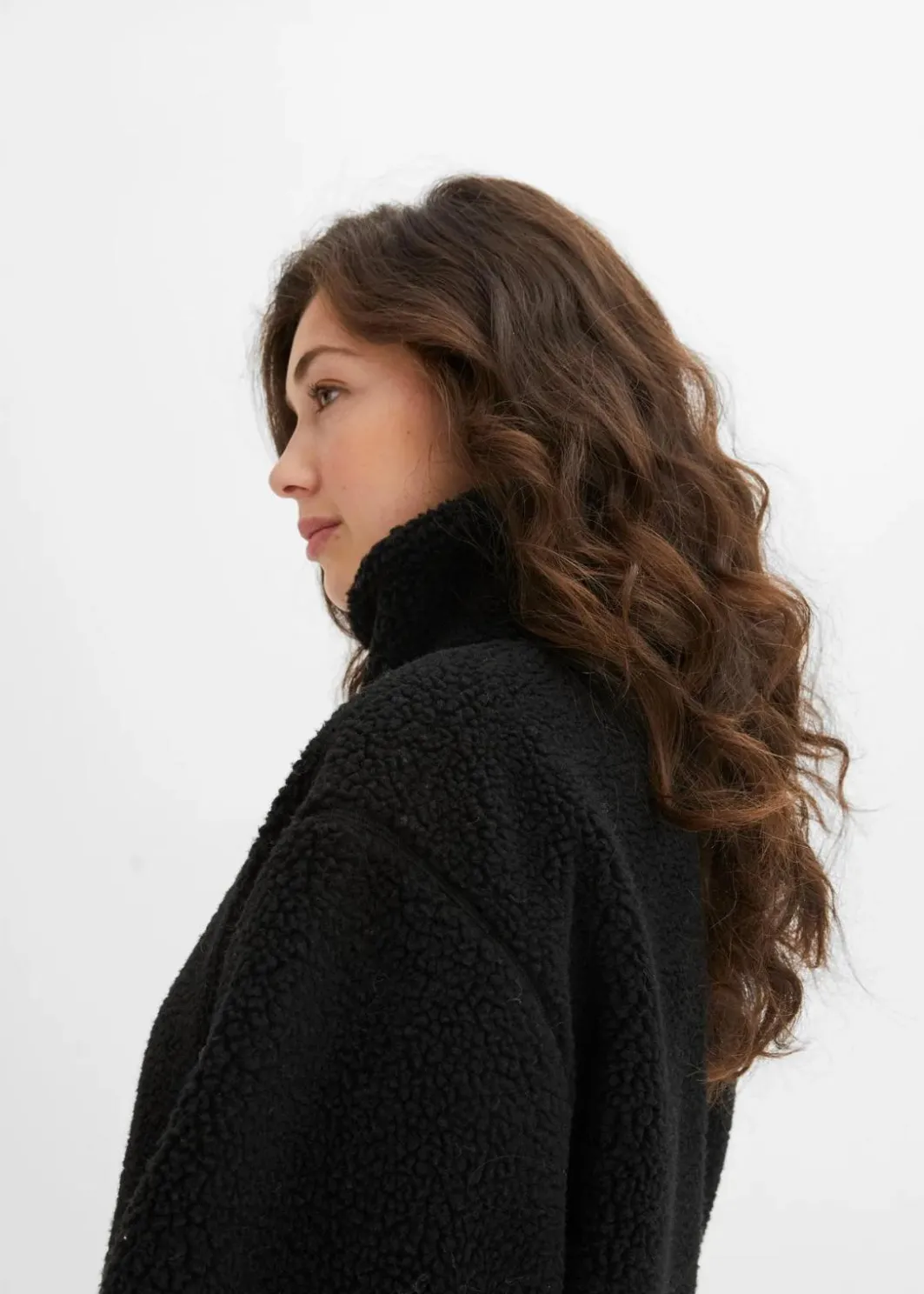 Damen bonprix Nachhaltigere Materialien|Jacken & Mäntel|Gefütterte Teddy-Fleece Jacke