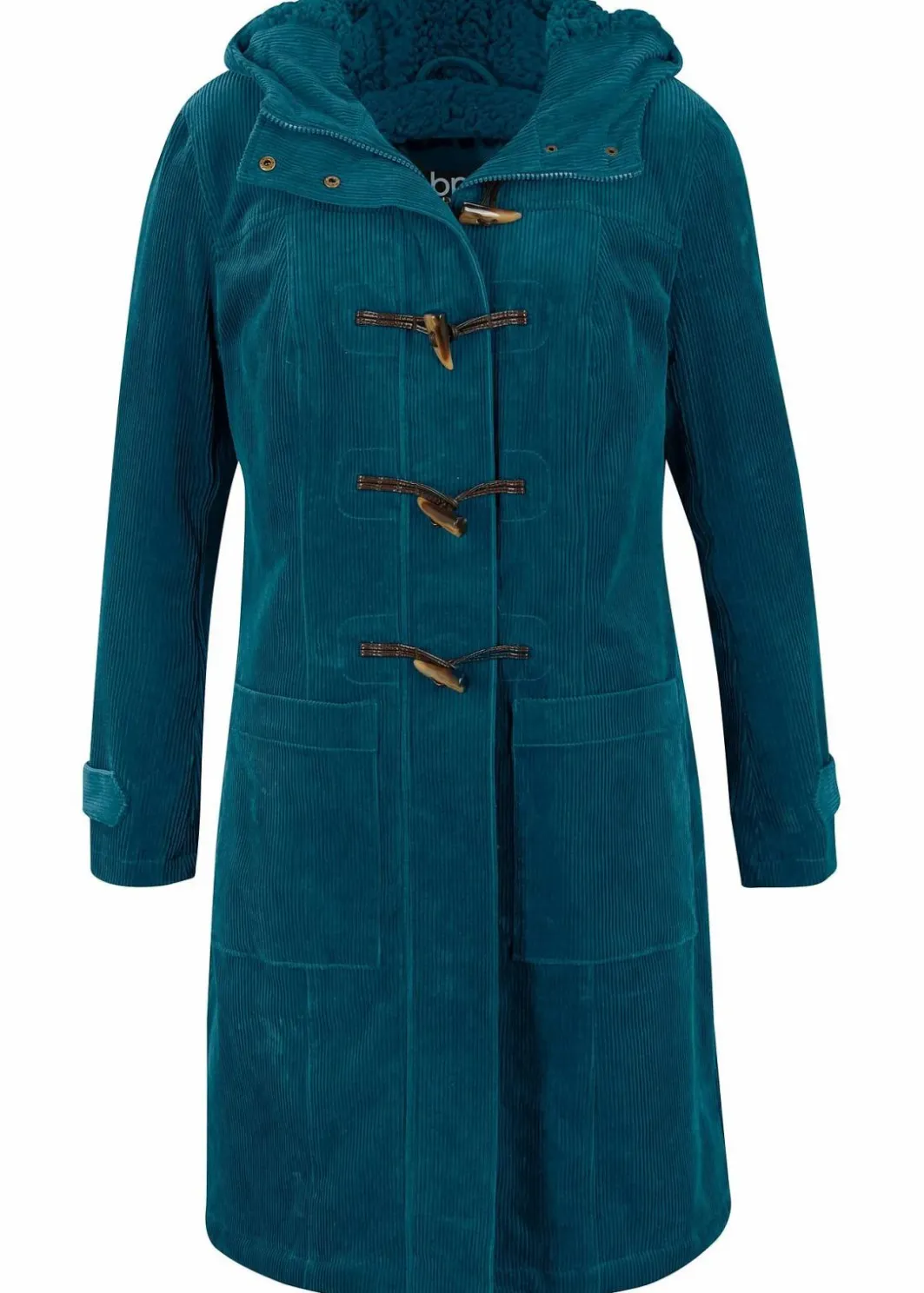 Damen bonprix Bekleidung·Hosen|Gefütterter Cord-Dufflecoat