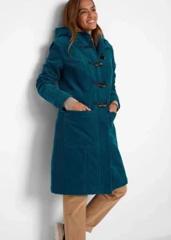 Damen bonprix Bekleidung·Hosen|Gefütterter Cord-Dufflecoat