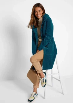 Damen bonprix Bekleidung·Hosen|Gefütterter Cord-Dufflecoat