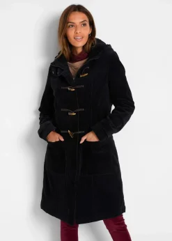 Discount Gefütterter Cord-Dufflecoat Damen Bekleidung·Hosen