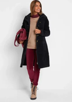 Discount Gefütterter Cord-Dufflecoat Damen Bekleidung·Hosen