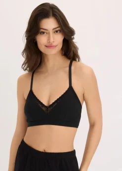 Sale Gepolstertes Bralette ohne Bügel mit Bio-Baumwolle (2er Pack) Damen Wäsche·Baumwollunterwäsche|Nachhaltigere Materialien