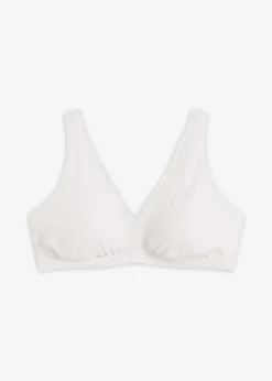 Discount Gepolstertes Bralette ohne Bügel ​mit Bio-Baumwolle und Spitze Damen Wäsche·Baumwollunterwäsche|Baumwollunterwäsche