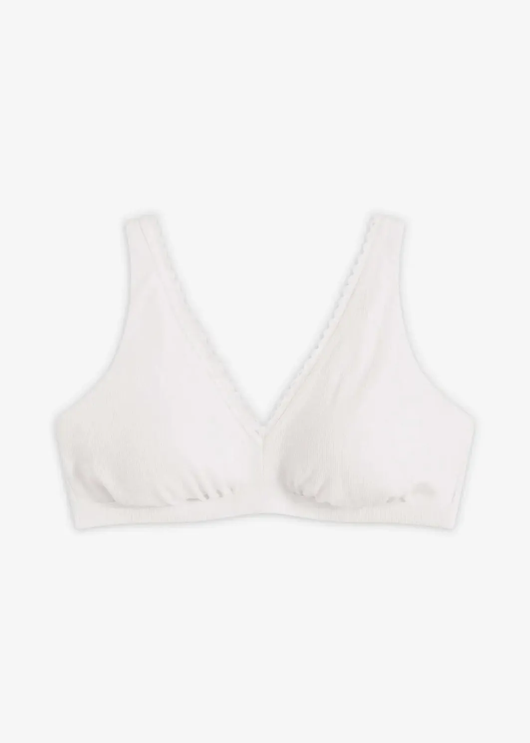 Discount Gepolstertes Bralette ohne Bügel mit Bio-Baumwolle und Spitze Damen Wäsche·Baumwollunterwäsche|Baumwollunterwäsche