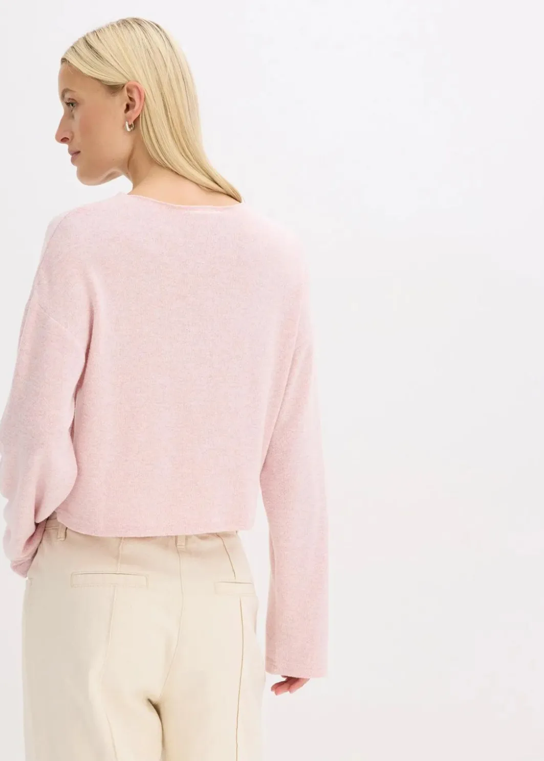 Damen bonprix Bekleidung·Umstandsmode|Strickmode|Gerippte Feinstrickjacke