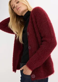 Damen bonprix Bekleidung·Umstandsmode|Pullover & Strickjacken|Gerippte Grobstrickjacke