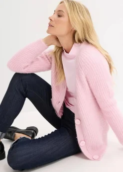 Damen bonprix Bekleidung·Umstandsmode|Pullover & Strickjacken|Gerippte Grobstrickjacke