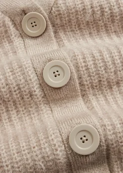 Damen bonprix Pullover & Strickjacken|Strickmode|Gerippte Grobstrickjacke