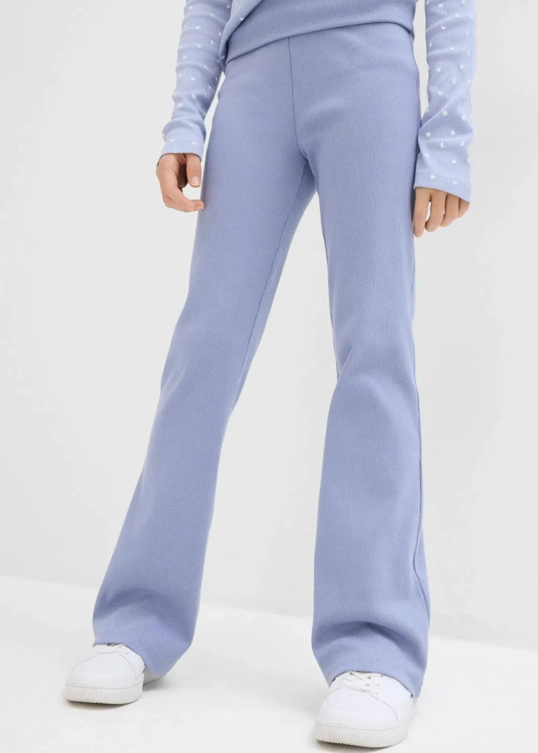 Kinder bonprix Mädchen 9-16 Jahre·Hosen & Leggings|Mädchen 2-8 Jahre·Nachhaltigere Materialien|Gerippte Jersey-Hose mit Bio-Baumwolle
